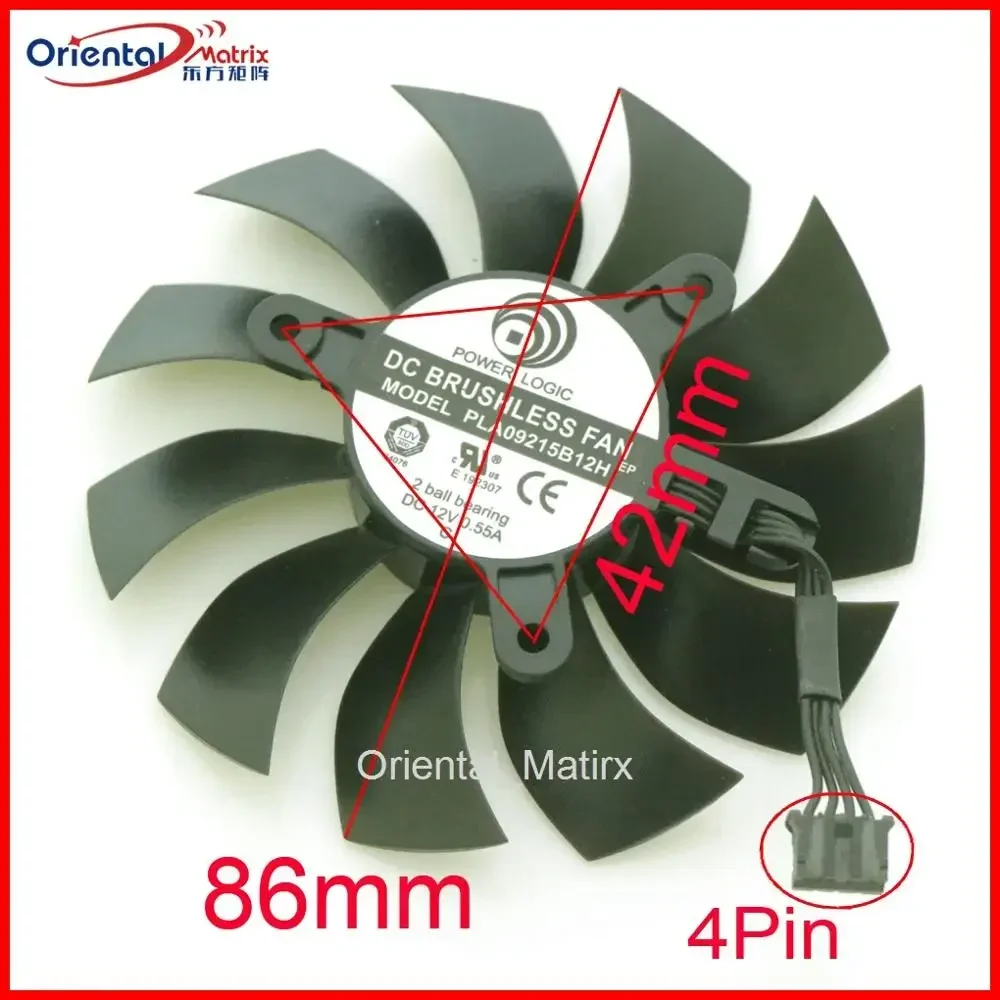 PLA09215B12H 12V 0.55A 86mm 4P - đánh giá và giá Gpu Cooler