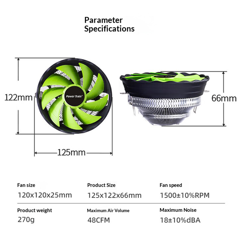PowerTrain Armored DL120Q Unde - đánh giá và giá Cpu Heatsink