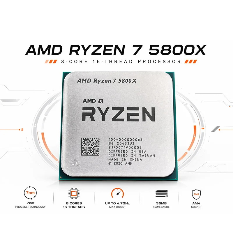 AMD Ryzen 7 5800X Unlocked Ove - đánh giá và giá Cpu Fan